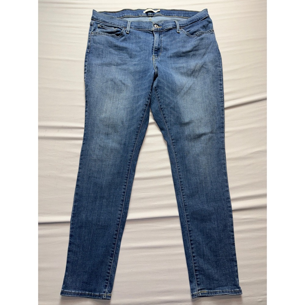Levis 711 Skinny Jeans Womens 18W Medium Wash Blue Denim Stretch 18882-0125